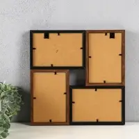 Фоторамка МДФ, стекло на 4 фото 10х15 "Тёмная ночь" 28,5х28,5х2,2 см