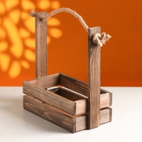 Набор кашпо деревянных 3 в 1 (30.5&times;18.5&times;35; 25.5&times;15&times;30; 20&times;12&times;23) "Аром", палисандр