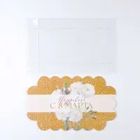 Коробка для печенья, кондитерская упаковка с пластиковой крышкой, &laquo;8 марта&raquo;, 10.5 х 21 х 3 см