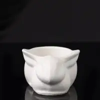 Подсвечник "Заяц" 9х6х4 см, натуральный, гипс