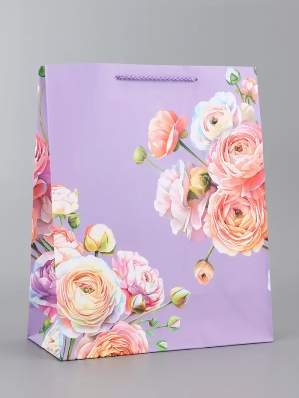 Пакет подарочный ламинированный, "От всего сердца" 26 х 12 х 32 см