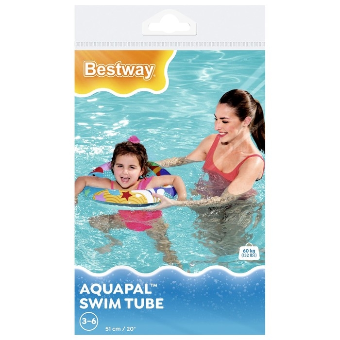 Круг надувной для плавания &laquo;Морские приключения&raquo;, d=51 см, от 3-6 лет, цвет МИКС, 36113 Bestway