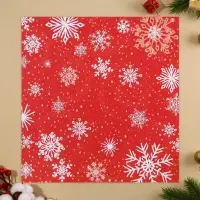 Бумага для скрапбукинга &laquo;Снежинки&raquo;, 30,5 х 32 см, 180 г/м&sup2;