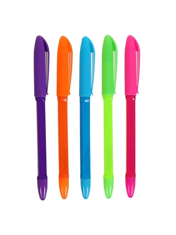 Ручка шариковая &laquo;Флуор&raquo; 0.7 мм, стержень синий, корпус, МИКС (штрихкод на штуке)