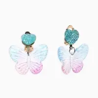 Набор детский &laquo;Выбражулька&raquo; 4 предмета: бусы, браслет d=6 см, клипсы, кольцо, бабочка