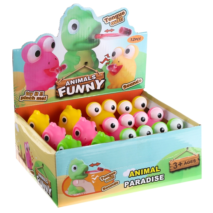 Мялка &laquo;Звери&raquo; с язычком, виды МИКС