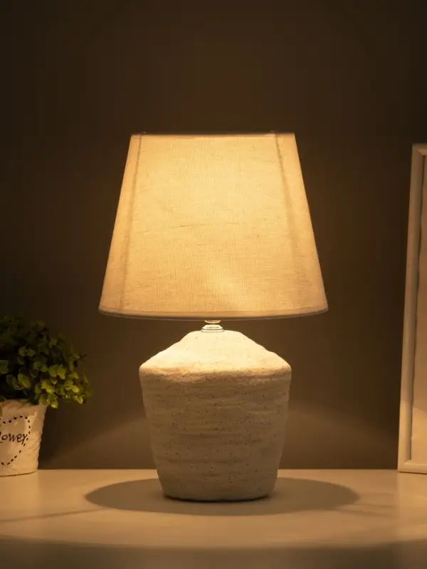 Лампа настольная "Песочные замки" 1х40Вт Е14 белый 21х21х32 см RISALUX