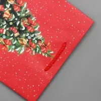 Пакет подарочный новогодний ламинированный, &laquo;Новогодний шар&raquo; , 18&times;10&times;22.3 см