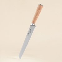 Нож кухонный хлебный SL Home &laquo;Калабрия&raquo;, нержавеющая сталь, 20,5 см, бежевый
