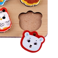 Развивающая игра из дерева &laquo;Играем со зверятами&raquo;