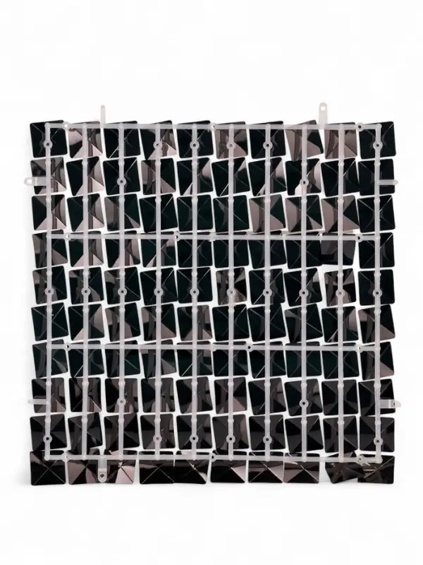 Панель с пайетками для фотозоны 30*30 см чёрная