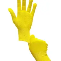 Перчатки рабочие, х/б, с нейлоновой нитью, с ПВХ точками, размер 9, жёлтые, Greengo