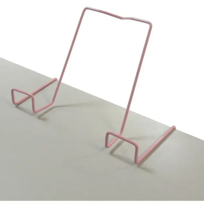 Подставка для книг, металлическая, для парт толщиной до 20 мм, розовая