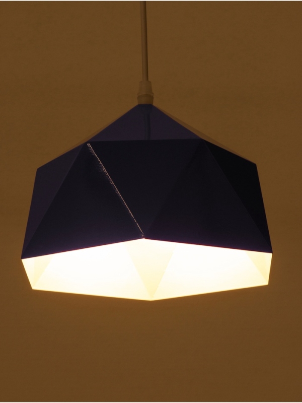 Светильник Edward 1х40Вт Е27 пр-1м синий 25х21,5х18см