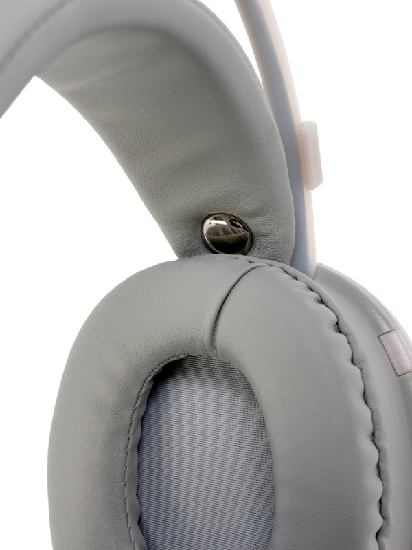 Наушники полноразмерные Mybit W-33, RGB подсветка, BT5.3, 800 мАч, Type-C, белые