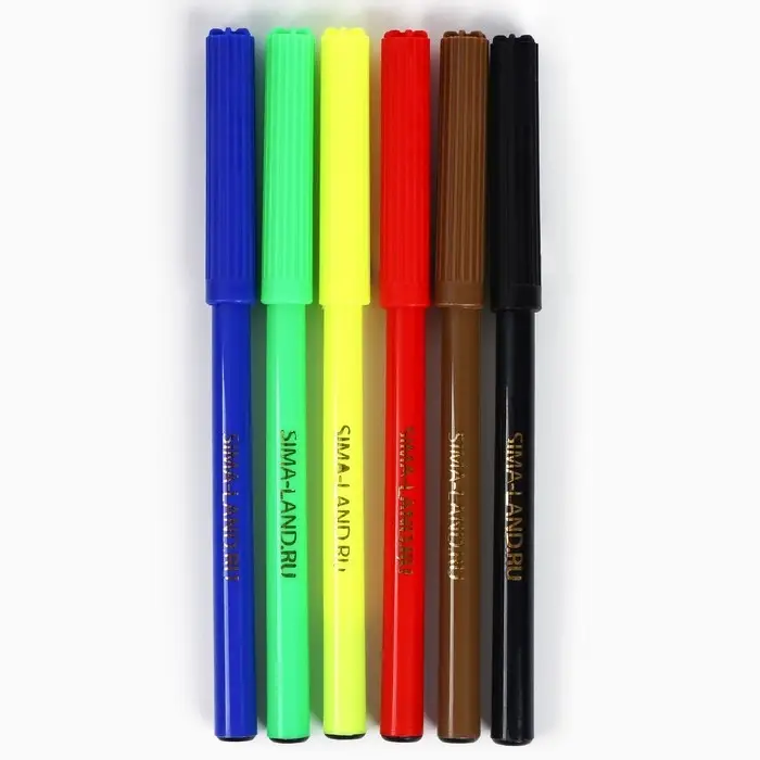 Фломастеры 6 цветов вентилируемый колпачок &laquo;Енот&raquo;