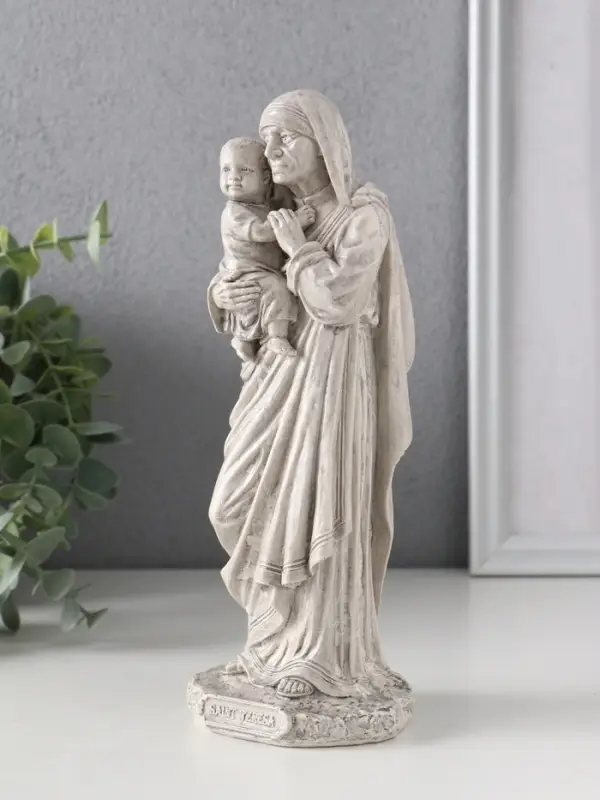 Фигура &laquo;Мать Тереза&raquo;, 21&times;8&times;7.5 см, серая