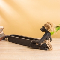 Сувенир &laquo;Абориген с корытом&raquo;, 30&times;10&times;13 +-/- 1 см, дерево