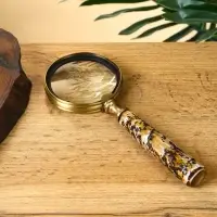 Лупа "Шерлок" латунь, смола 7,5х7,5х20 см