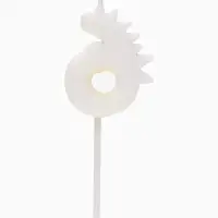 Свеча для торта цифра 6 &laquo;Зверюшка&raquo;, 5 см