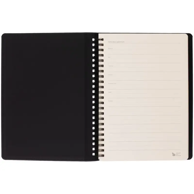 Ежедневник Spring Urban на заказ, недатированный, черный