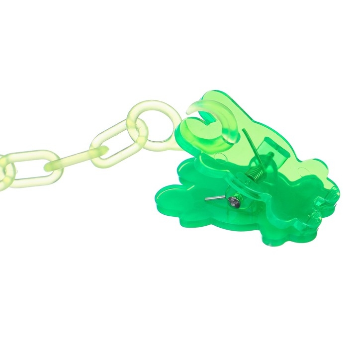 Соска - пустышка силиконовая классическая, от 6 мес., с колпачком + держатель &laquo;Зайка&raquo;, цвет зеленый