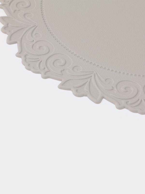 Набор салфеток сервировочных на стол Доляна, 2 шт, 38&times;38 см, серый