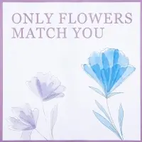 Пленка для цветов матовая, &laquo;Цветы для тебя&raquo;, 58&times;58 см, сиреневый