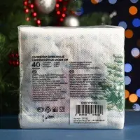 Салфетки новогодние бумажные Desna Design &laquo;Снегурочка&raquo;, 1 слой, 24x24 см, 40 шт