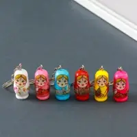 Брелок дерево "Матрёшка" МИКС 3,3х1,8х1,6 см