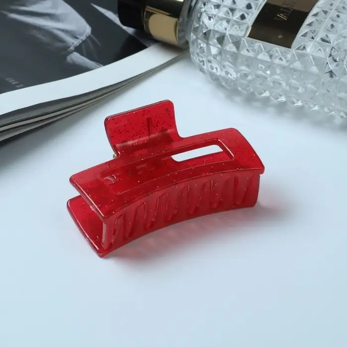 Крабик для волос &laquo;Глория&raquo;, прямой, 6.5 см, МИКС