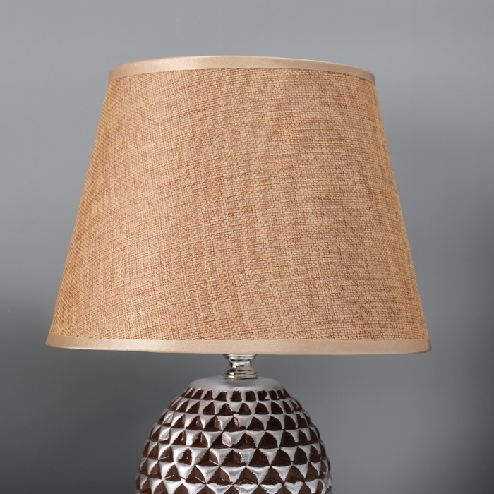 Настольная лампа с абажуром RISALUX &laquo;Джейн&raquo;, Е14, 40 Вт, 22.5&times;22.5&times;31.5 см