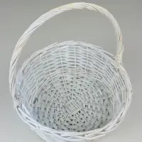 Корзина плетеная (ива): 35х35х13Hз36HH, 1 шт., белый