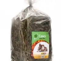 Сено луговое &laquo;Зверьё Моё&raquo;, отборное, ароматное, зеленое, без пыли, тыква, 500 г