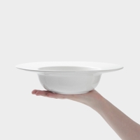 Тарелка для пасты Hanna Kn&ouml;vell, d=26.5 см, фарфор, белая