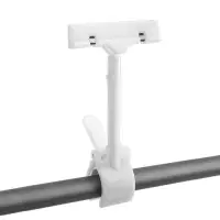 Ценникодержатель с зажимом d=3,5 см, 8,5&times;7&times;17 см, цвет белый