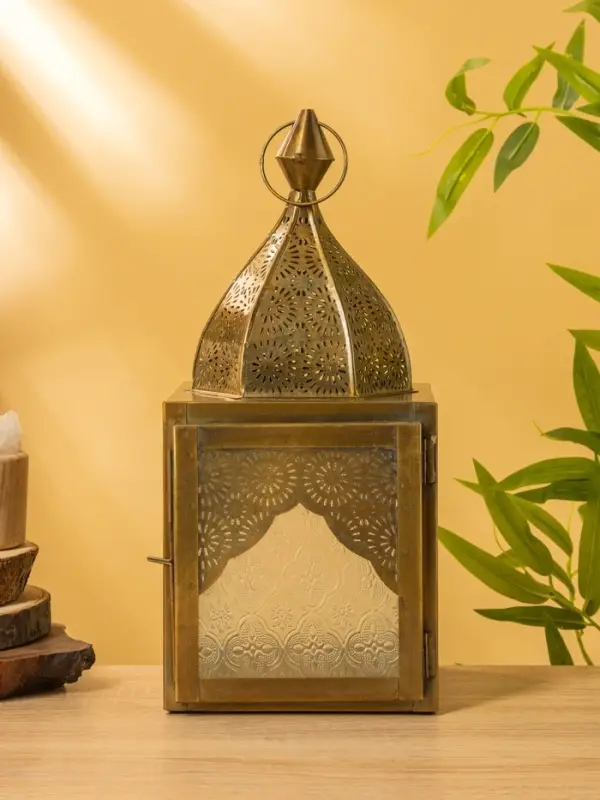 Подсвечник фонарь "Купол" железо 16х15,5х34,5 см