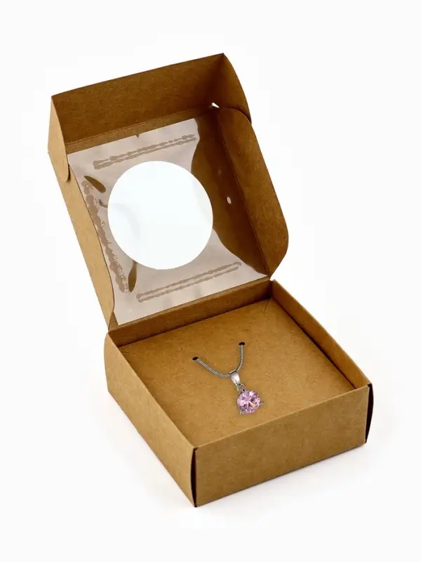 Коробка под бижутерию с окном &laquo;Круг&raquo;, 7.5 х 7.5 х 3 см