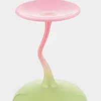 Бокалы для вина Pint, 465 мл, 8&times;19 см, набор 2 шт., стекло, зелёные, белые