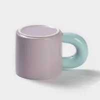 Кружка &laquo;Воздух&raquo;, 300 мл, керамика, цвет фиолетовый и голубой