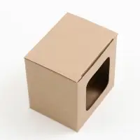 Коробка под кружку, с окном, 12&times;9.5&times;12 см