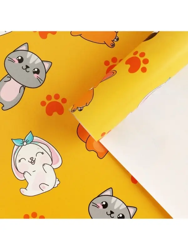 Бумага упаковочная глянцевая &laquo;Персонажи&raquo;, 70 х 100 см