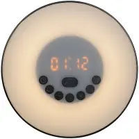 Лампа-колонка dreamTime для пробуждения светом и музыкой, черная