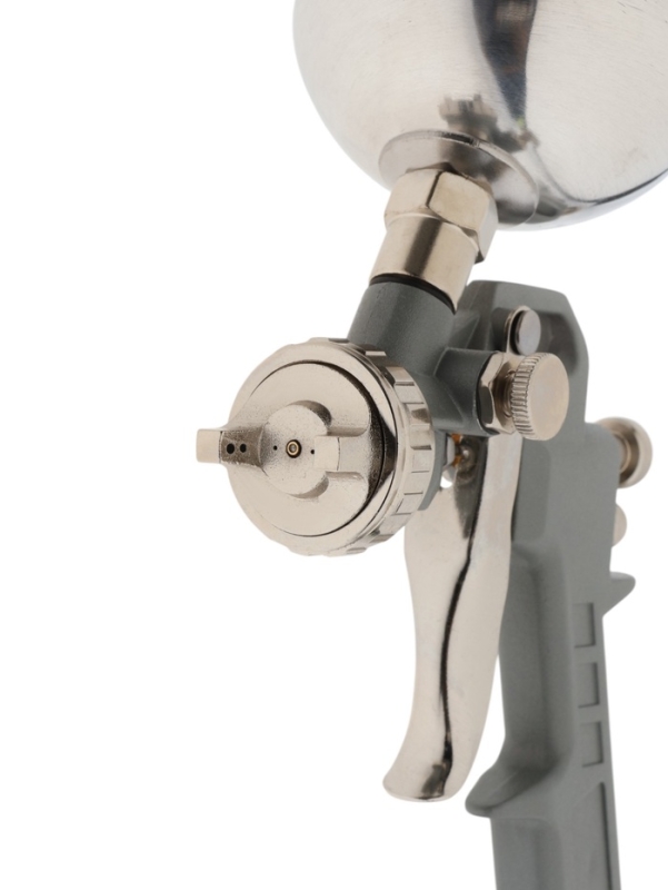 Краскораспылитель пневматический ТУНДРА, до 4 бар, сопло 1.5 мм, верхний бачок 0.6 л