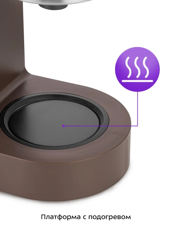 Кофеварка "2 в 1" капельная для кофе и чая КТ-7590 - 800 Вт