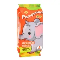 Влажные салфетки Pamperino Kids детские с ромашкой и витамином Е mix, 8 шт
