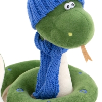 Новый год! Мягкая игрушка &laquo;Змей Сёма&raquo;, в синей шапке, 20 см