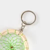 Брелок "Ловец снов" 17 см, цв. зелёный