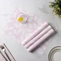 Салфетки сервировочные на стол Доляна &laquo;Розовое настроение&raquo;, 4 шт, 45&times;30 см, цвет розовый