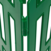 Ограждение декоративное, 35 &times; 210 см, 5 секций, пластик, зелёное, RENESSANS, Greengo